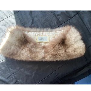 Vintage Norwegian Blue Fox Wedding Wrap